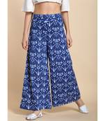 blue printed cotton palazzo