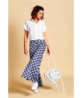 blue printed cotton palazzo 2