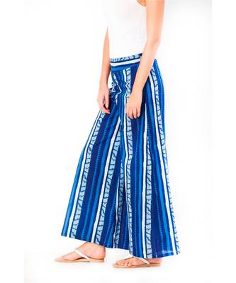 blue printed cotton palazzo 3