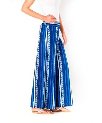 blue printed cotton palazzo 4