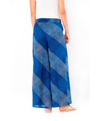 blue printed cotton palazzo 5