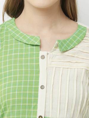 Green printed cotton kurtas-and-kurtis 5