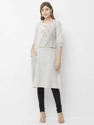 Black printed cotton kurtas-and-kurtis 1