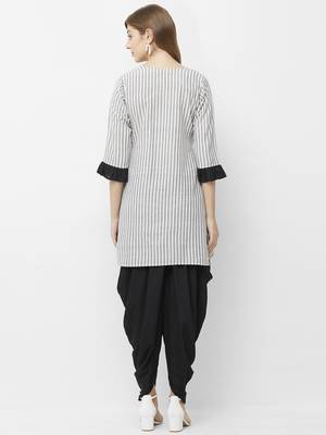 Black printed cotton kurtas-and-kurtis 2
