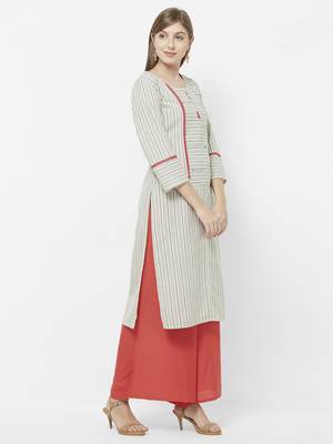 Red printed cotton kurtas-and-kurtis 3