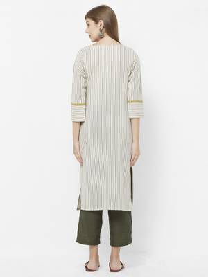Yellow printed cotton kurtas-and-kurtis 2