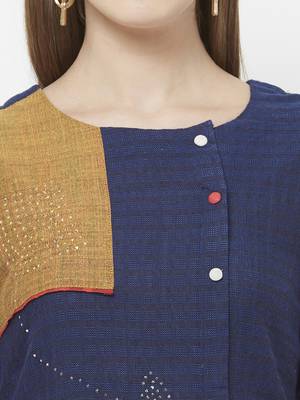 Blue printed rayon kurtas-and-kurtis 5