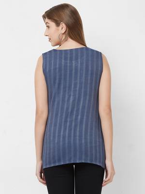 Blue printed rayon kurtas-and-kurtis 2