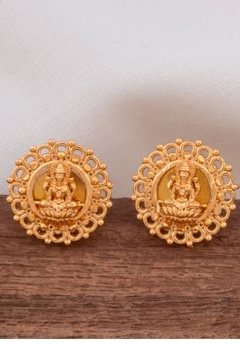 Laxmi earrings bush type opening one gram gold