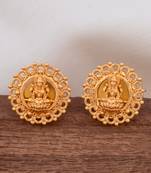 Laxmi earrings bush type opening one gram gold