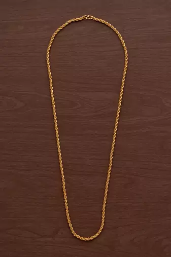 Rope chain 24" Medium length one gram gold