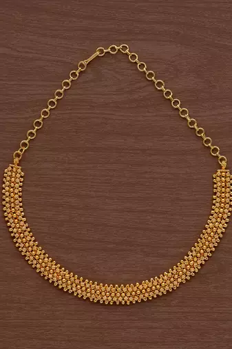 Golden choker short one gram gold