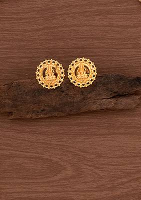 Laxmi earrings bush type opening one gram gold 2