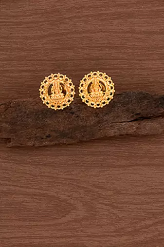Laxmi earrings bush type opening one gram gold