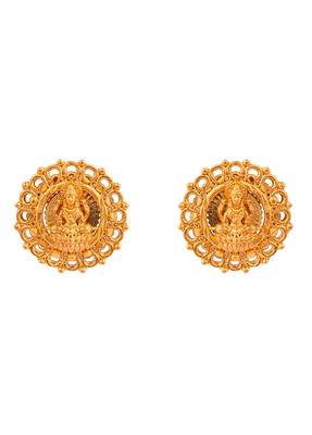 Laxmi earrings bush type opening one gram gold 3