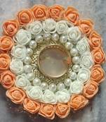 Beautiful Artificial rose flowers tlight/tealight candle holder