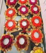 Beautiful Artificial rose flowers tlight/tealight candle holder