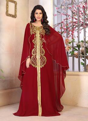 Woman Georgette Kaftan Dress 1