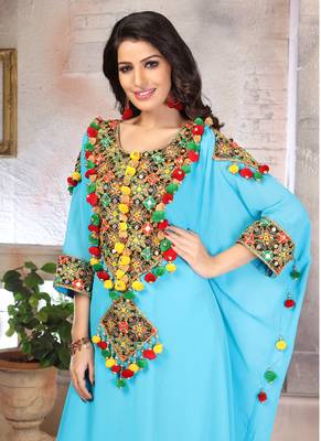 Woman Georgette Embroidery Kaftan 3