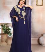Woman Georgette Arabic Evening Gowns