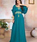 Woman Georgette Islamic Party Wear  Dress