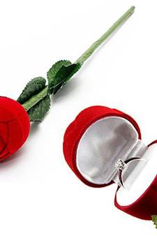 Atorakushon Romantic Rose Ring Jewellery Vanity Box