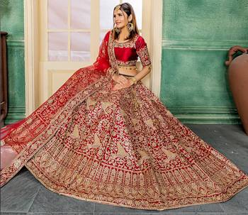 Maroon Malai Satin Lehengha Choli 1