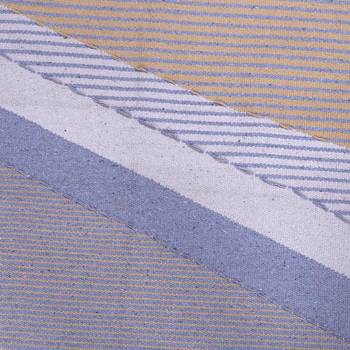 Multicoloured Cotton Geometric Patterned Hand Woven Rectangle Carpet 4
