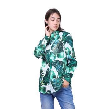 Green Printed Cotton Party Top  1