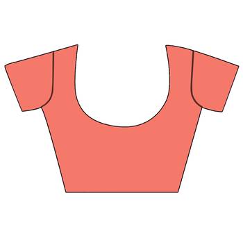 Pink Woven Brasso Saree With Blouse 4