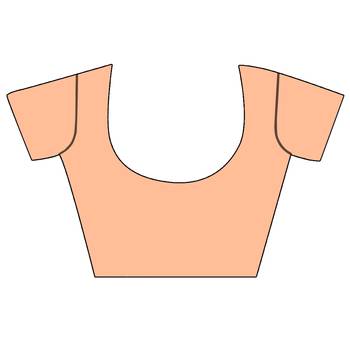 Orange Woven Brasso Saree With Blouse 4