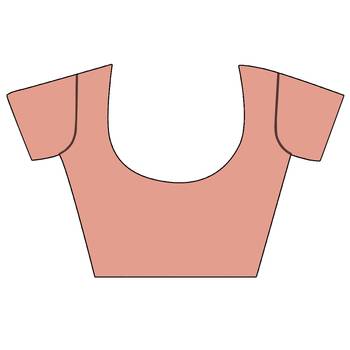 Pink Woven Brasso Saree With Blouse 4