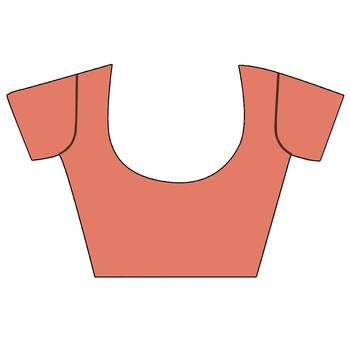 Pink Woven Brasso Saree With Blouse 4
