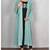 Sea Green Cotton Linen Jacket Style Dress