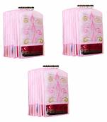 Atorakushon   Fabric Printed Hanging Saree Cover Wardrobe Organiser  Multi Color Pack Of 18