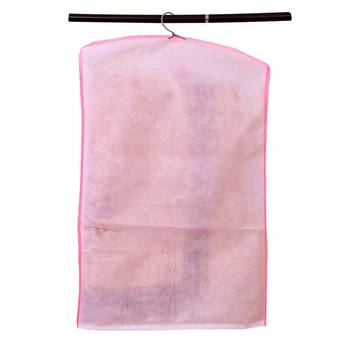 Atorakushon   Fabric Printed Hanging Saree Cover Wardrobe Organiser  Multi Color Pack Of 36 2