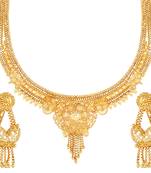 Asmitta Festive Wear 1 Gram Gold Plated Necklace Set For Women