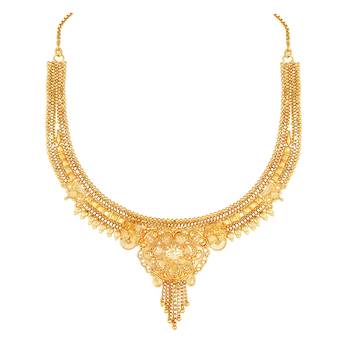 Asmitta Festive Wear 1 Gram Gold Plated Necklace Set For Women 4