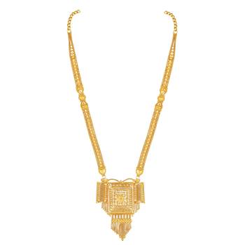 Asmitta Traditional 1 Gram Gold Plated Necklace Set For Women 4