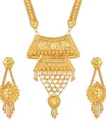 Asmitta Ethnic 1 Gram Gold Plated Necklace Set For Women