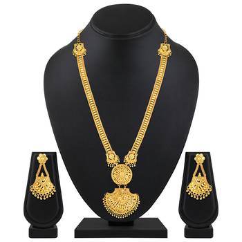 Asmitta Ethnic 1 Gram Gold Plated Necklace Set For Women 2