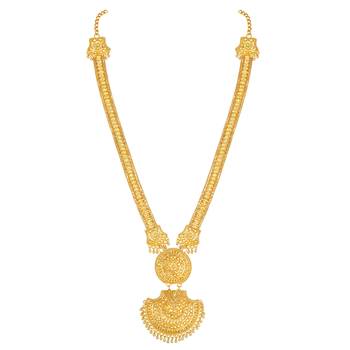 Asmitta Ethnic 1 Gram Gold Plated Necklace Set For Women 4