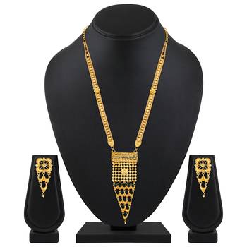 Asmitta Ethnic 1 Gram Gold Plated Necklace Set For Women 1