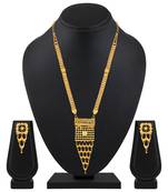 Asmitta Ethnic 1 Gram Gold Plated Necklace Set For Women