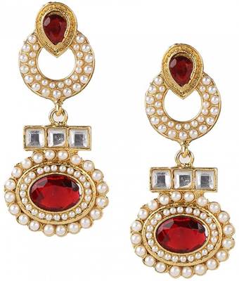 Red earrings 1