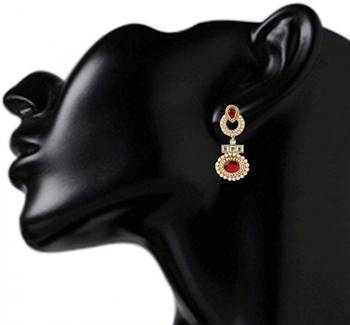 Red earrings 2