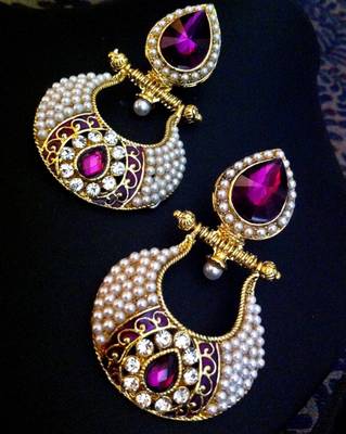 Purple earrings 1