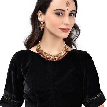 Red Kundan Necklace Sets 1