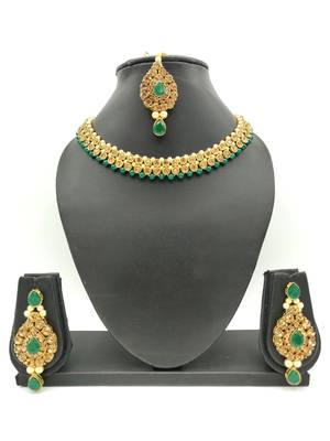 Green Kundan Necklace Sets 1