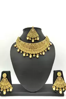 Gold Stone Necklace Sets